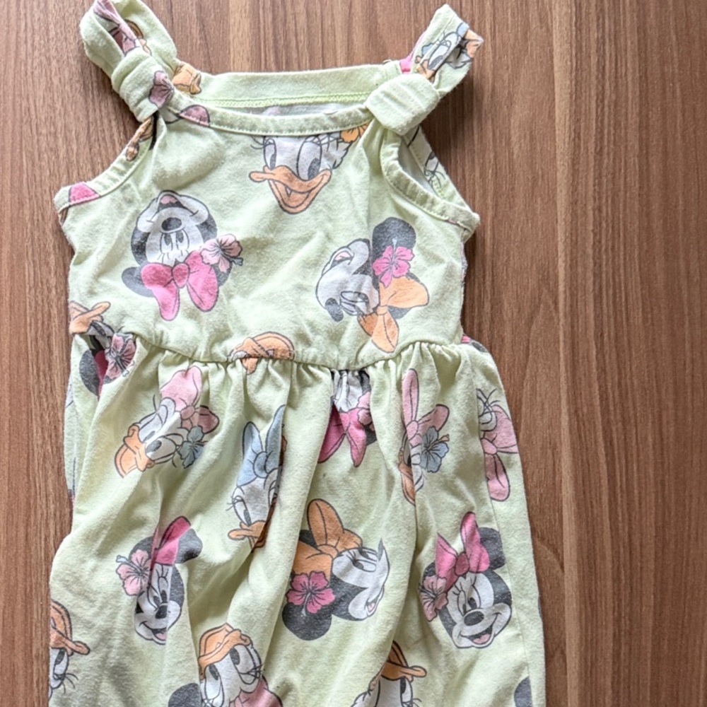 Disney Minnie and Daisy Dress - Light Green and Pink
